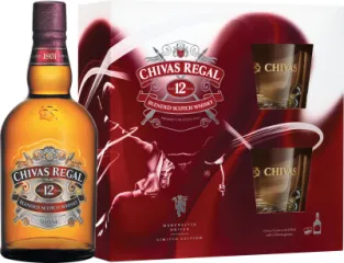CHIVAS REGAL 12 YO 0,7 + 2 SZKLANKI