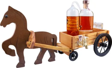 KOŃ Z WOZEM APARAT DO DESTYLACJI 0,35L W