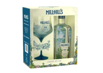 MILLHILL'S GIN LONDON DRY 0,7 + KIELISZEK