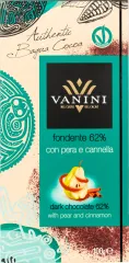 VANINI DARK 62% PEAR & CINNAMON 7179
