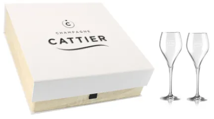 CATTIER KARTONIK + 2 KIELISZKI