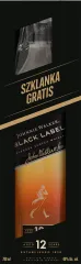 JOHNNIE WALKER BLACK LABEL 12 YO 0,7L + SZKLANKA