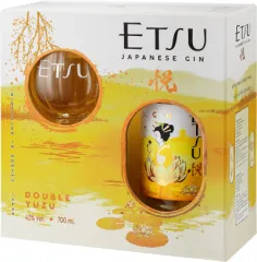 ETSU GIN DOUBLE YUZU + KIELISZEK 0,7L 43% KARTONIK