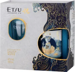 ETSU GIN PACIFIC OCEAN WATER + SZKLANKA 0,7L 45% KARTONIK