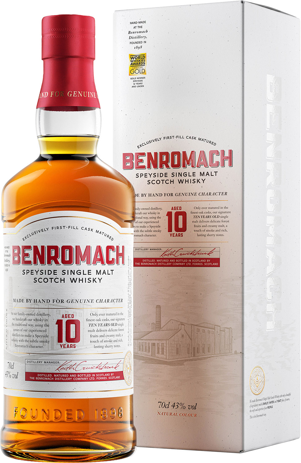 BENROMACH 10YO 43% KARTONIK