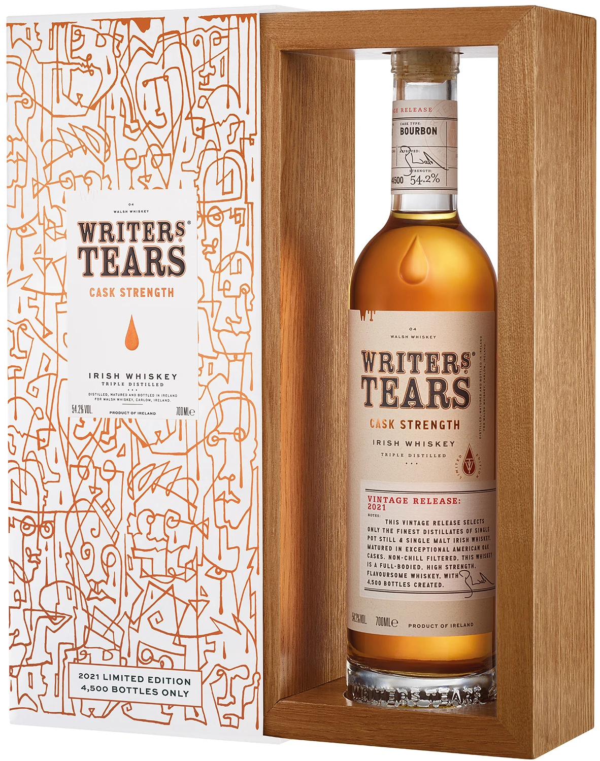 WRITERS TEARS RARE CASK STRENGTH 0,7 54,2% skrzynka