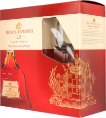 ROYAL OPORTO 20YO 0.75L 20% kartonik + 2 KIELISZKI