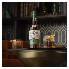 THE GLENLIVET 12 YO 0,7 + MINIATURKA THE GLEN. CARIBBEAN