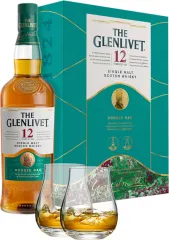 THE GLENLIVET 12 YO 0,7L + szklanki + kod QR