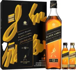 JOHNNIE WALKER DOUBLE BLACK 0,7 + 2XMINI 18YO + GOLD
