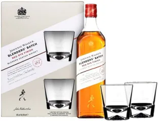 JOHNNIE WALKER BLENDERS BATCH kar+SZKLANKI 0,7