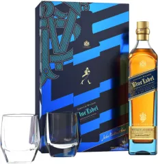 JOHNNIE WALKER BLUE 0,7 + 2 SZKLANKI