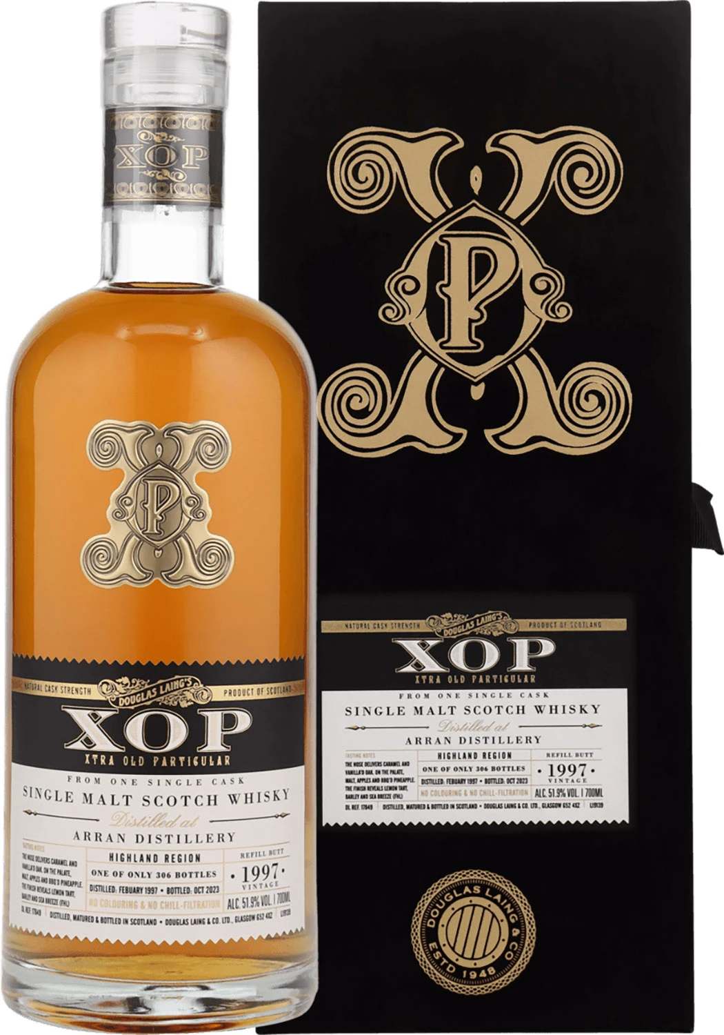 XOP ARRAN 1997 26YO 0,7L 51,9%