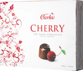 CARLA CHERRY 190g 70% DARK CHOCOLATE 20270216