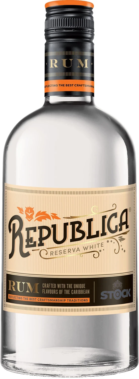 REPUBLICA RESERVA WHITE RUM STOCK 0,5L 38%