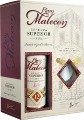 MALECON RESERVA SUPERIOR 12 YO 0,7L 40% + 2 KIELISZKI