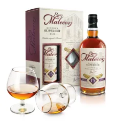 MALECON RESERVA SUPERIOR 15 YO 0,7L 40% + 2 KIELISZKI