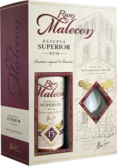 MALECON RESERVA SUPERIOR 15 YO 0,7L 40% + 2 KIELISZKI