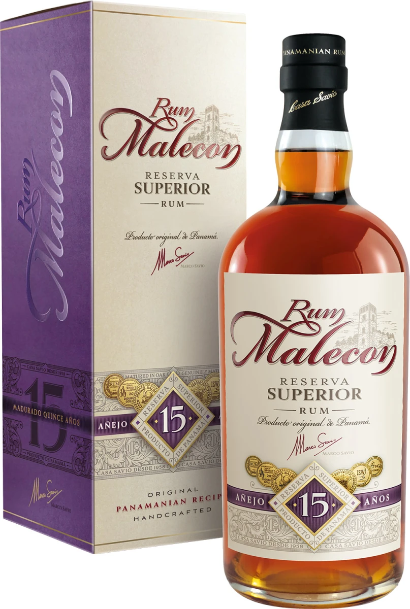MALECON RESERVA SUPERIOR 15 YO 0,7L 40% KARTONIK