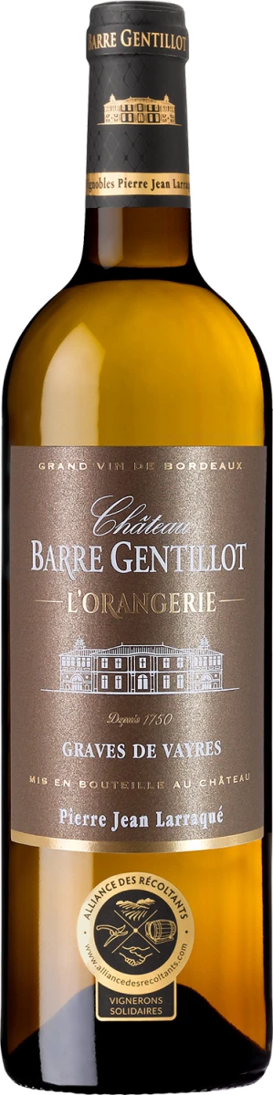 CHATEAU BARRE GENTILLOT L'ORANGERIE BLANC 2024