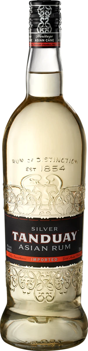 TANDUAY SILVER ASIAN RUM 0,7L 40% GOŁY