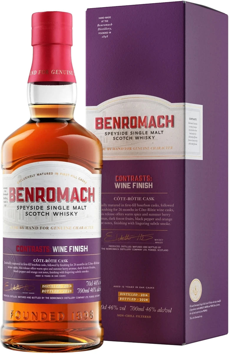 BENROMACH COTE-ROTIE CASK 46% 0,7L KARTONIK