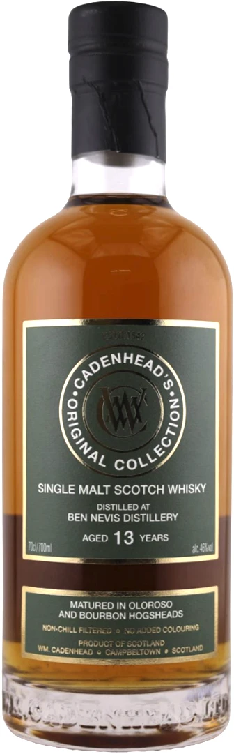 CADENHEAD'S ENIGMA BEN NEVIS 13YO SINGLE MALT 0,7 46%