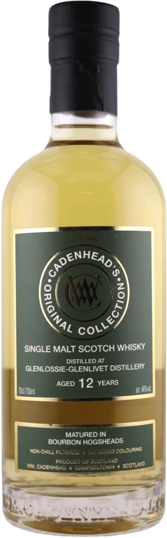 CADENHEAD'S GLENLOSSIE-GLENLIVET 12YO 46% SINGLE MALT