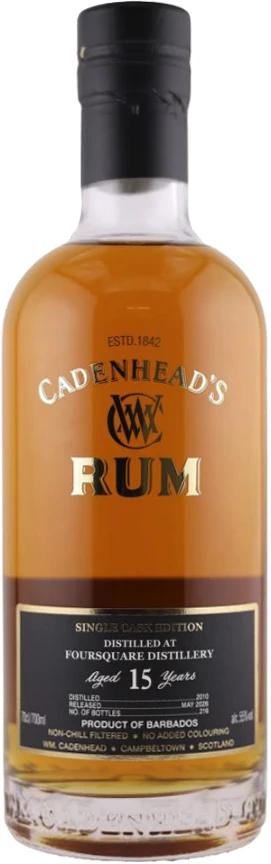 CADENHEAD'S FOURSQUARE RUM 15YO 55% 0,7L
