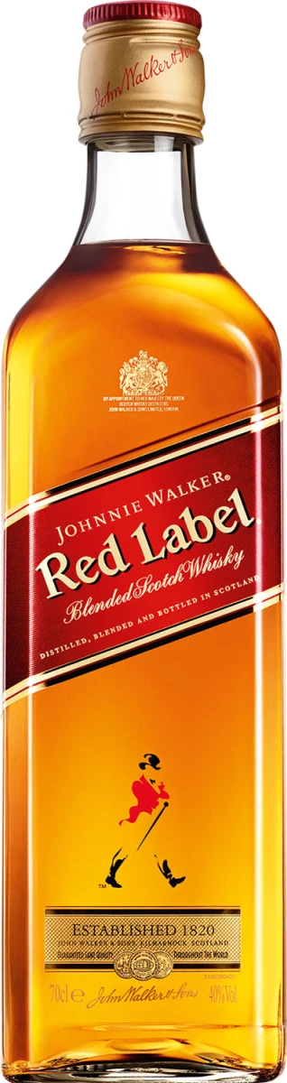 JOHNNIE WALKER RED LABEL KARTONIK 0,7