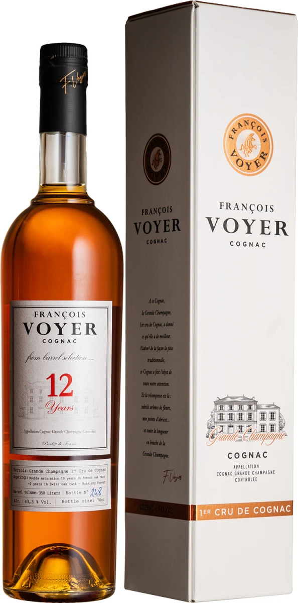 FRANCOIS VOYER FROM THE BARREL 12YO 43,3% 0,7 KARTON