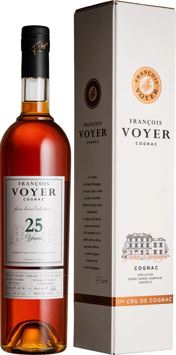 FRANCOIS VOYER FROM THE BARREL 25YO 54,3% 0,7 KARTON