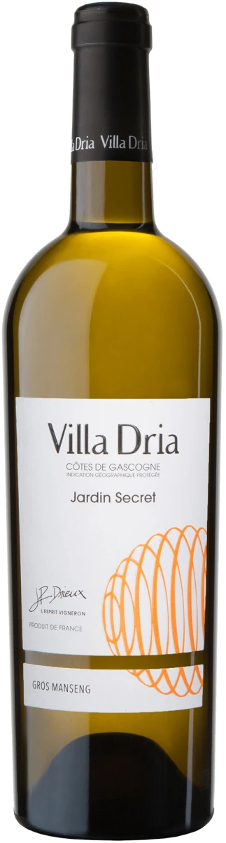 VILLA DRIA JARDIN SECRET 2025 GROS MANSENG MED.SWEET 0,75