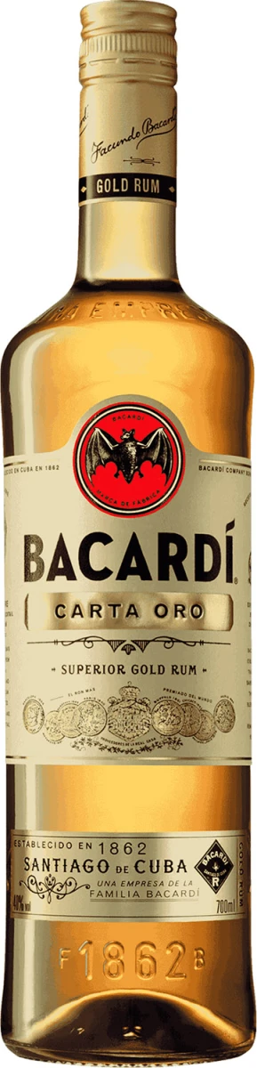 BACARDI RUM CARTA ORO 0,7 40%  GOLD goła