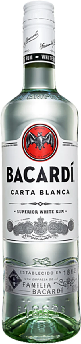 BACARDI RUM CARTA BLANCA 0,7L 37,5% goła