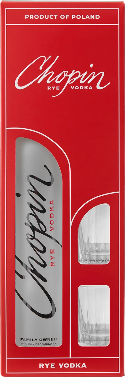 CHOPIN RYE + KIELISZEK/ 2 kielisz 0,7L