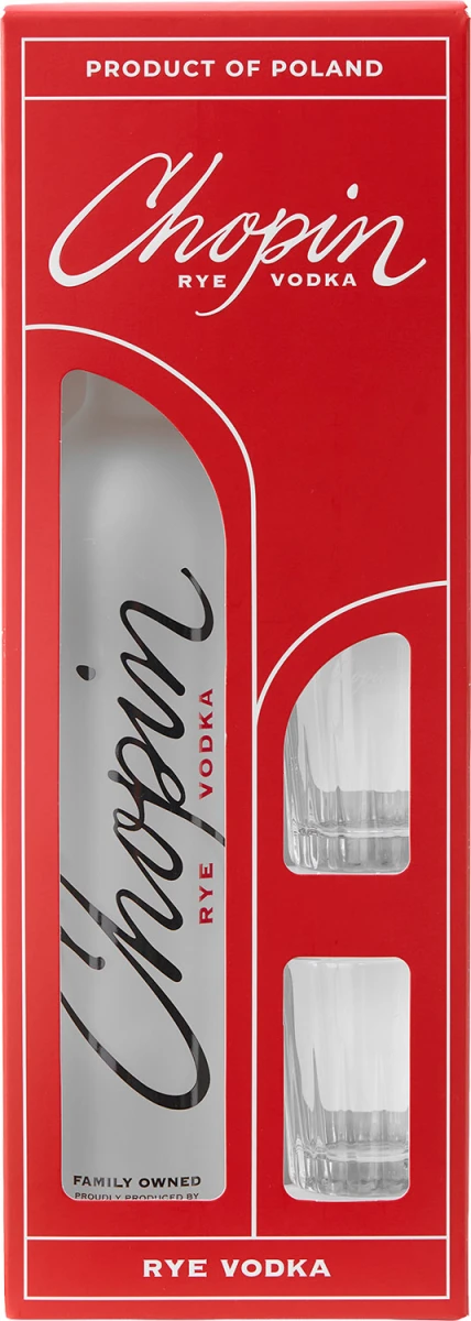 CHOPIN RYE + KIELISZEK/ 2 kielisz 0,5L
