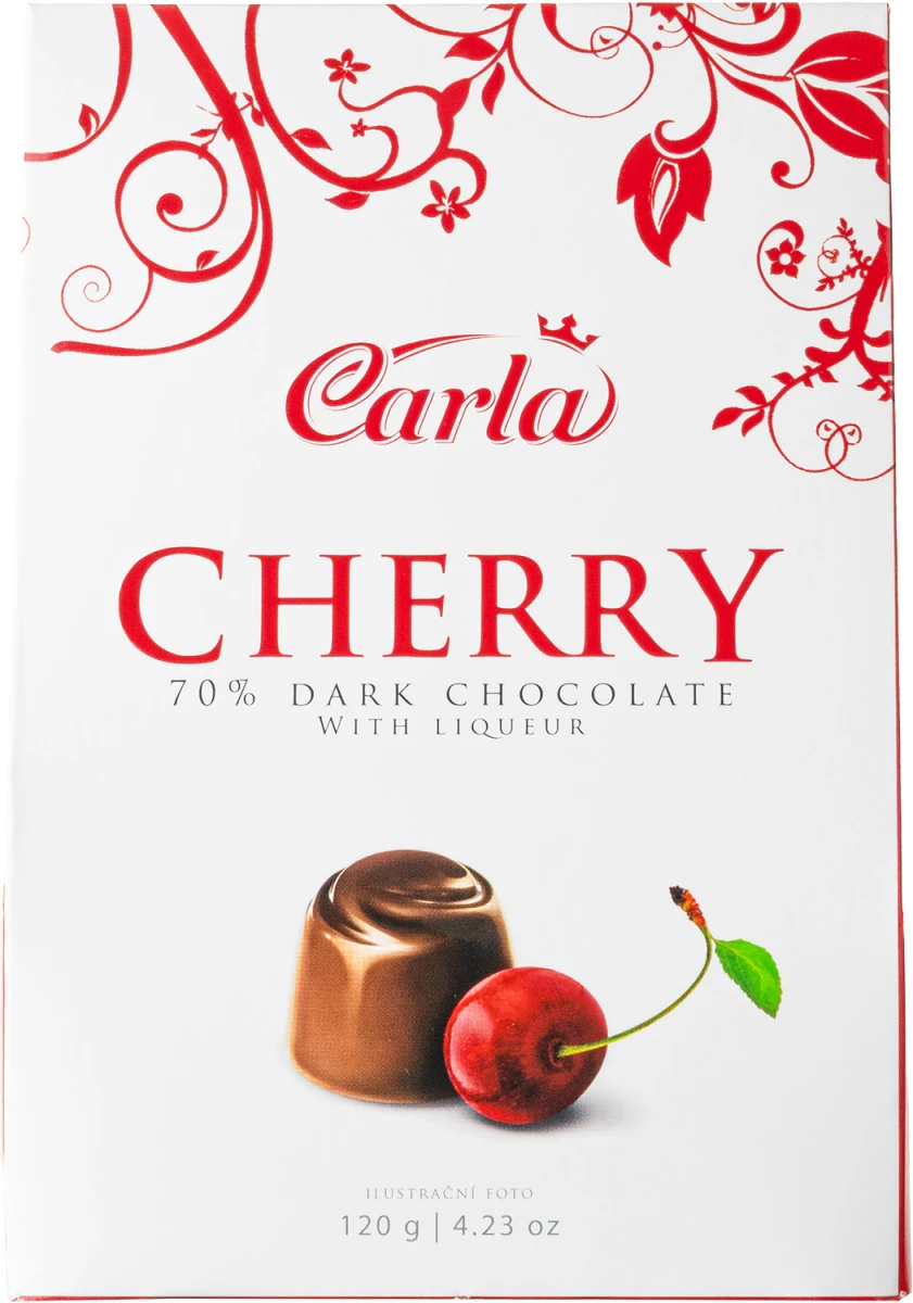 CARLA CHERRY 120g 70% DARK CHOCOLATE 12.10.2027