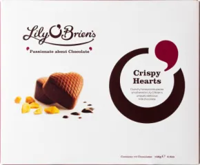 LILYS 12 CHOC CRISPY HEARTS 168 G 8413