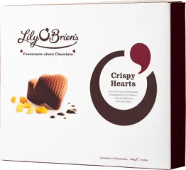 LILYS 12 CHOC CRISPY HEARTS 168 G 8413