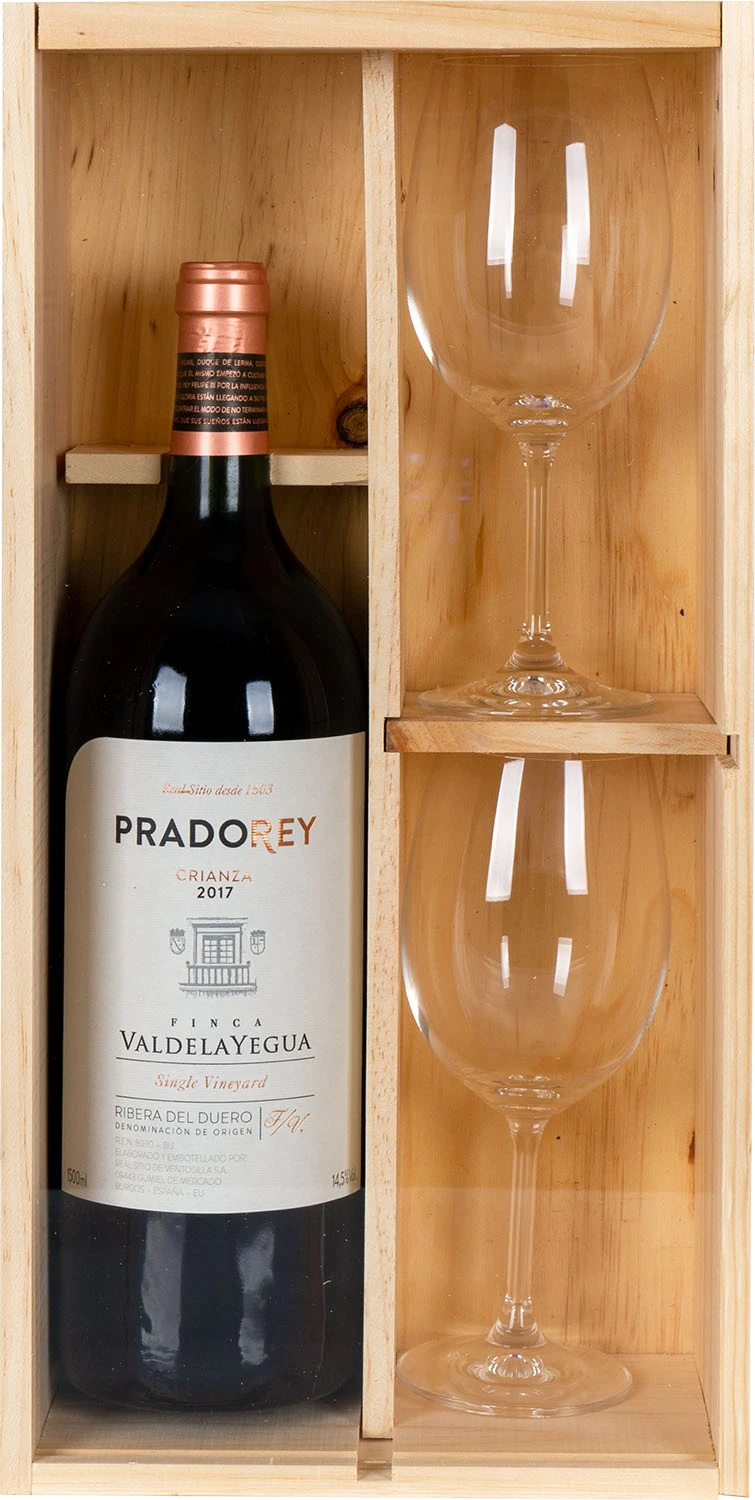 PRADOREY CRIANZA 1,5L SKRZYNKA+KIELISZKI 2019