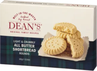 DEAN'S ALL BUTTER SHORTBREAD ROUNDS 160G 26102024