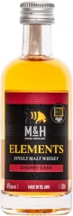 M&H ELEMENTS SHERRY SINGLE MALT 0,05 46% mini