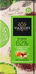 VANINI FONDENTE HAZELNUTS CARAMEL AND SALT 62% 7571 25-01-26