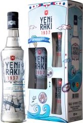 YENI RAKI + 2 SZKLANKI 0,7L 45%  ARAK KARTONIK